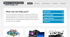 Desktop Screenshot of masonswebdesign.com